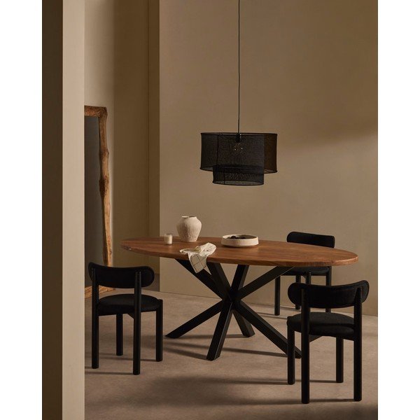 Fekete lámpabúra ø 60 cm Mariela – Kave Home-image-2