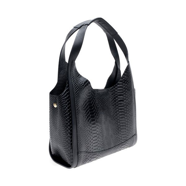 Sierra fekete bőr kézitáska - Mangotti Bags-image-2