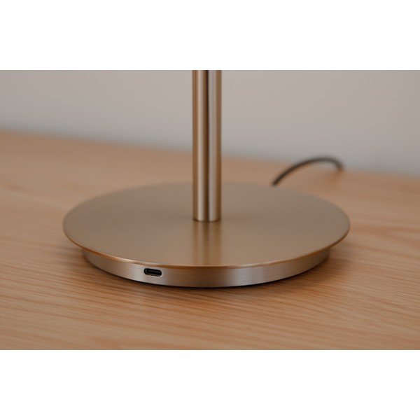 Sárgaréz színű fém LED dimmelhető asztali lámpa üveg búrával (magasság 37 cm) Audrey Table – UMAGE-image-4