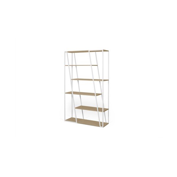 Albi fehér könyvespolc, magasság 197 cm - TemaHome-image-2