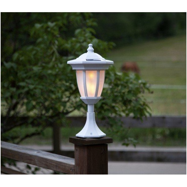 Flame fehér kültéri napelemes LED lámpa - Star TRading-image-1
