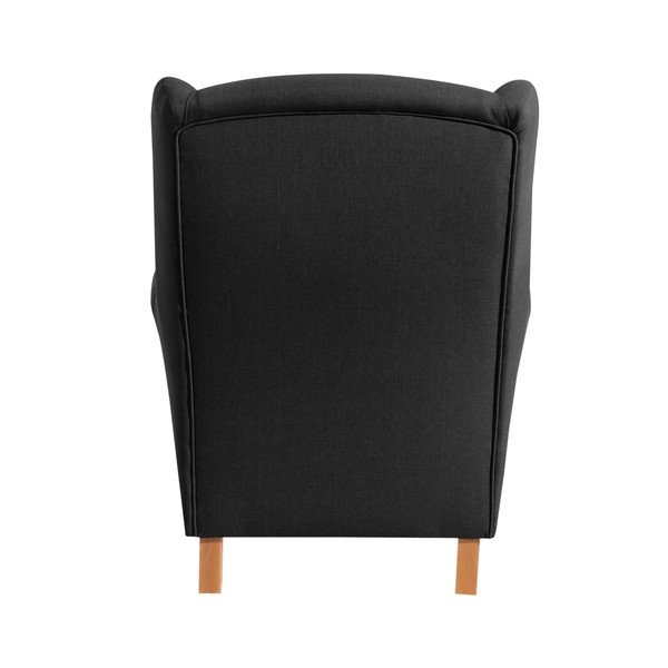 Lorris Black fekete füles fotel - Max Winzer-image-3