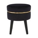 Paris fekete, párnázott ülőke - Mauro Ferretti