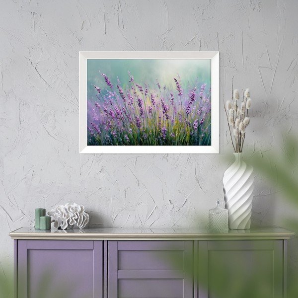 Nyomtatott keretezett kép 75x56 cm Lavender – Styler-image-2