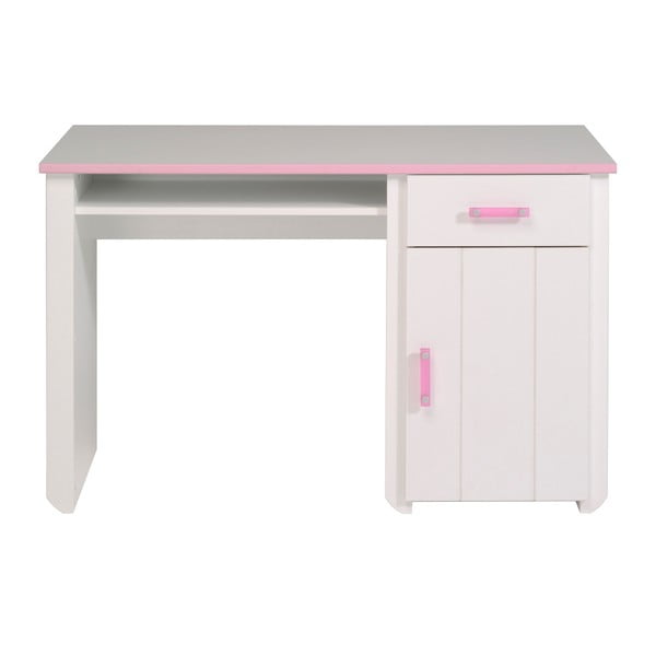 Amabelle rózsaszín-fehér íróasztal - Parisot