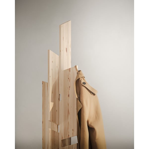 Natúr színű borovi fenyő fogas 60x186 cm Keeper – Karup Design-image-3