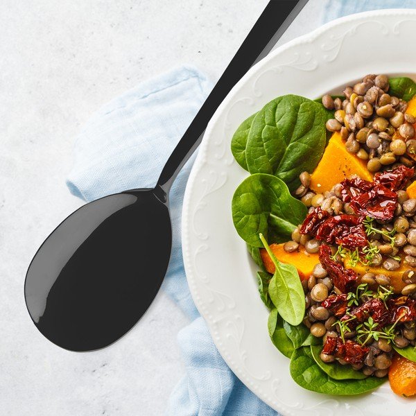 Rozsdamentes acél salátaszedő Black – Orion-image-1
