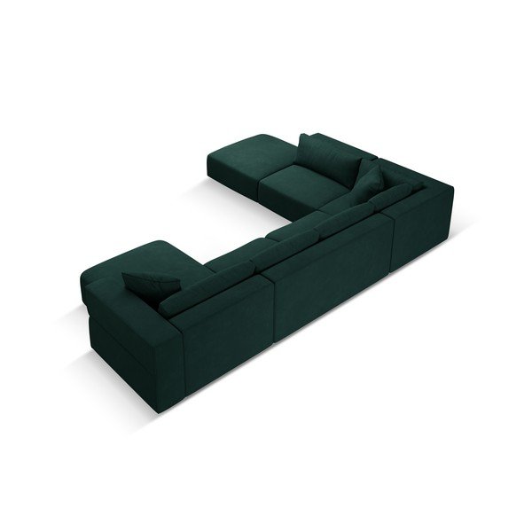 Zöld sarokkanapé (bal oldali-"U" alakú) Esther – Milo Casa-image-3