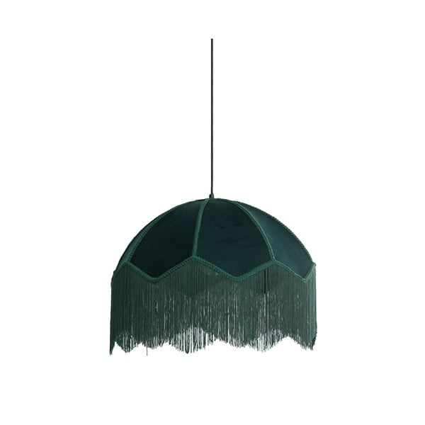 Petróleum színű függőlámpa textil búrával ø 50 cm Malacia – Light & Living-image-2