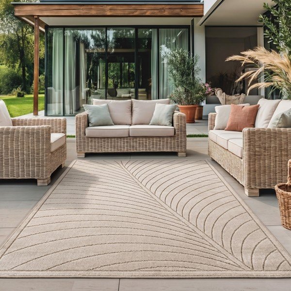 Bézs kültéri-beltéri szőnyeg 120x170 cm Nova 1204 – Ayyildiz Carpets-image-1