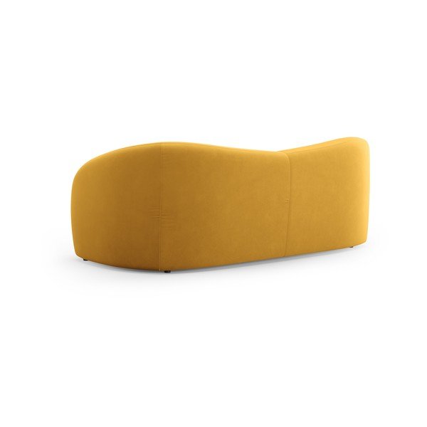 Mustársárga bársony kanapé 197 cm Santi – Interieurs 86-image-3