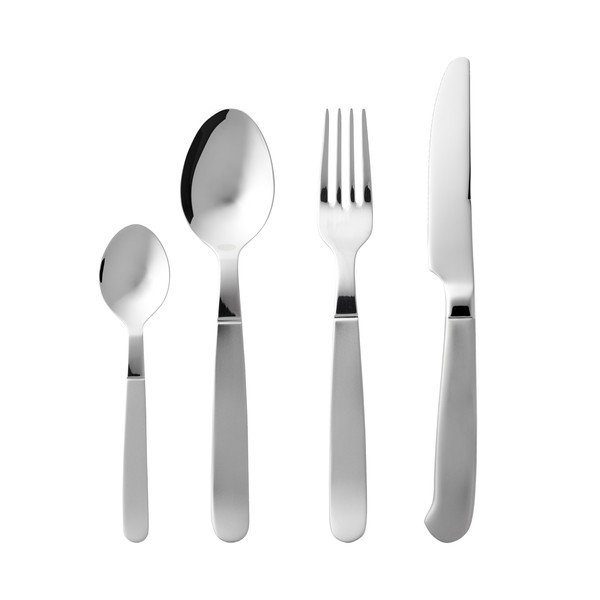Ezüstszínű rozsdamentes acél evőeszköz készlet 16 db-os Rejka – Gense