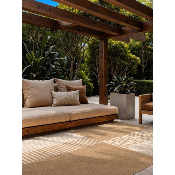 Krémszínű-natúr színű kültéri-beltéri szőnyeg 200x300 cm Haringey Acacia – Ted Baker-image-1