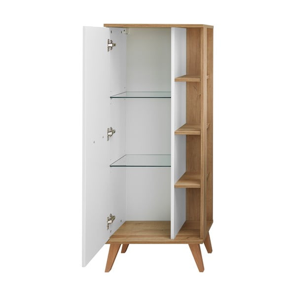 Fehér alacsony fürdőszoba szekrény 51x128 cm Set 923 - Pelipal-image-3