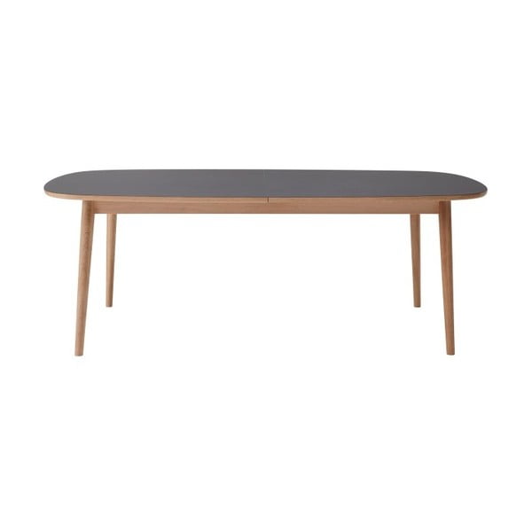Bow barna asztallapos kinyitható étkezőasztal, 210 x 105 cm - WOOD AND VISION