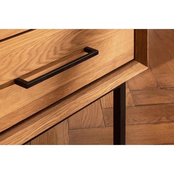 Natúr színű tölgyfa szekrény 97x125 cm Abies – The Beds-image-4