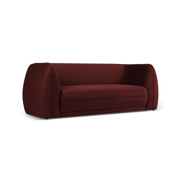 Piros bársony kanapé 190 cm Lando – Micadoni Home-image-2