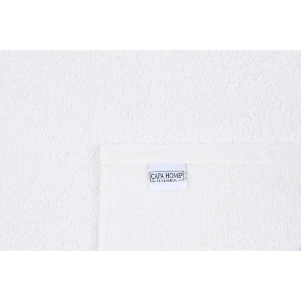 Fehér pamut törölköző és fürdőlepedő készlet 4 db-os Linda – Foutastic-image-4