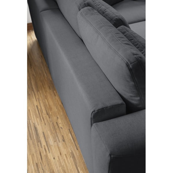 Sötétszürke kinyitható sarokkanapé (variálható) Homely Tommy – Miuform-image-3