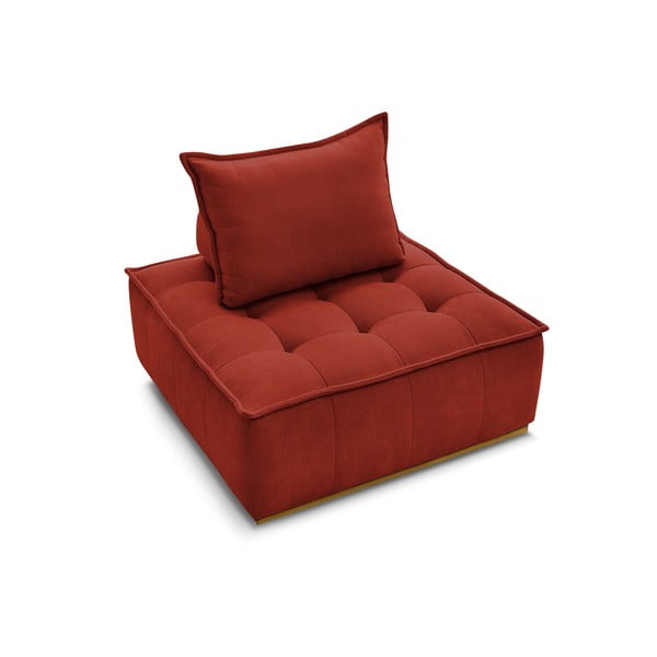 Téglavörös zsenília fotel Elisa – Bobochic Paris-image-4