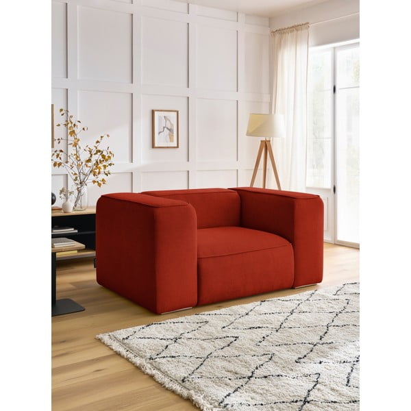 Téglavörös fotel Zephyr – Bobochic Paris-image-1