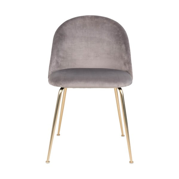 Világosszürke bársony étkezőszék szett 2 db-os Geneve – House Nordic-image-2