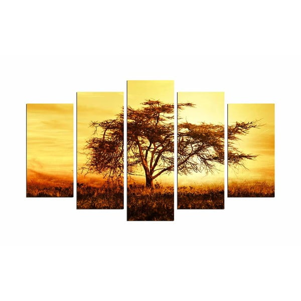 Tree In The Golden Hour többrészes kép, 110 x 60 cm