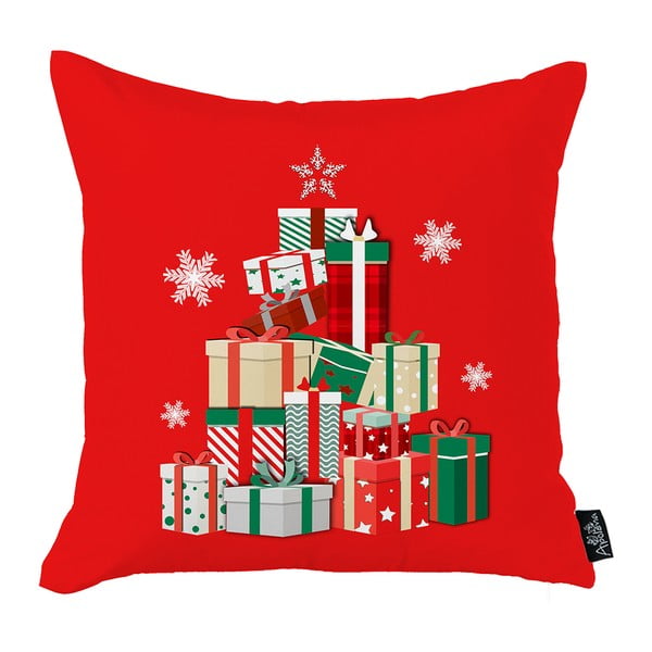 Honey Christmas Gifts piros karácsonyi párnahuzat, 45 x 45 cm - Mike & Co. NEW YORK