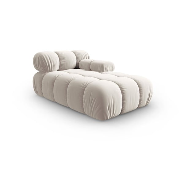 Bézs bársony kanapé modul (jobb oldali) Bellis – Micadoni -image-3