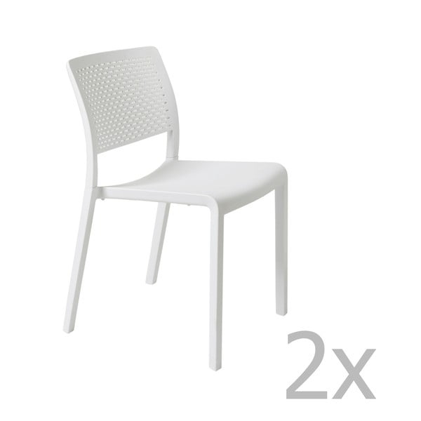 Trama Simple fehér kerti szék, 2 darab - Resol