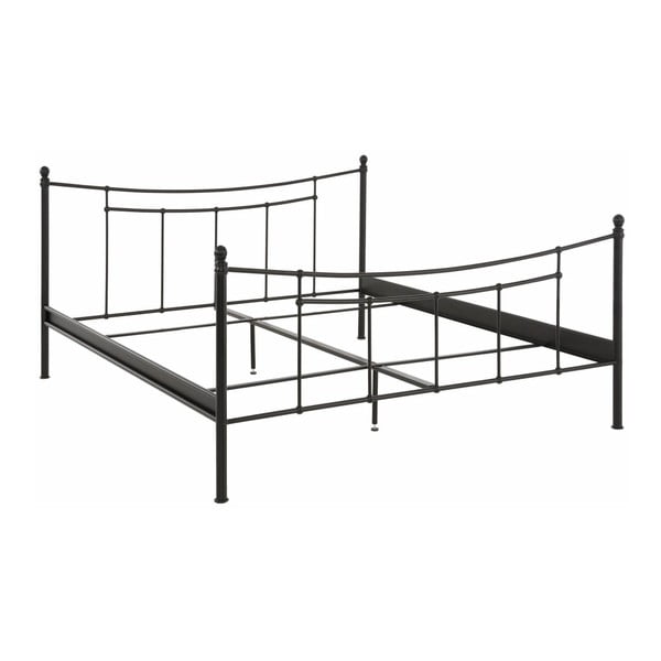 Victor fekete kétszemélyes ágy, 180 x 200 cm - Støraa