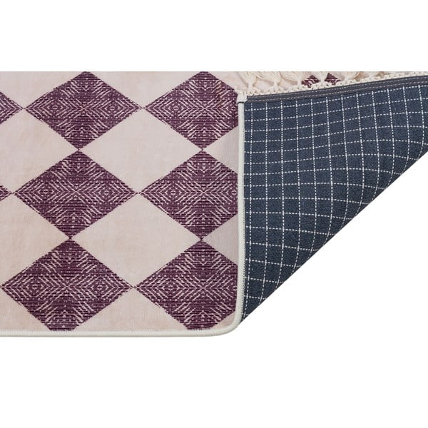 Lila-bézs mosható szőnyeg 160x100 cm - Vitaus-image-2