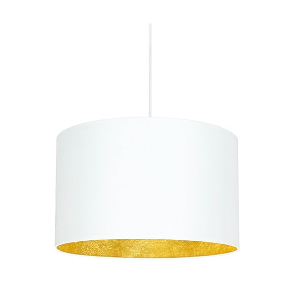 Mika fehér függőlámpa aranyszínű részletekkel, ⌀ 40 cm - Sotto Luce