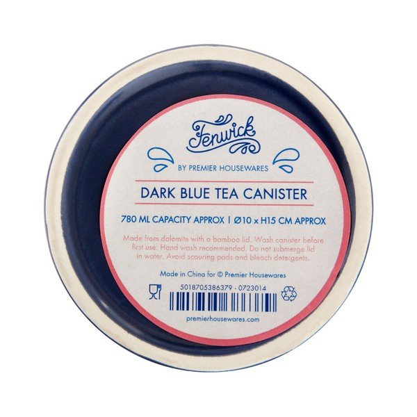 Fenwick sötétkék teatartó bambusz fedéllel - Premier Housewares-image-3