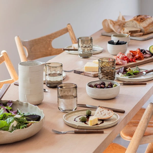 Bézs kő tányér készlet 2 db-os ø 20 cm Sand Grain – Mette Ditmer Denmark-image-4