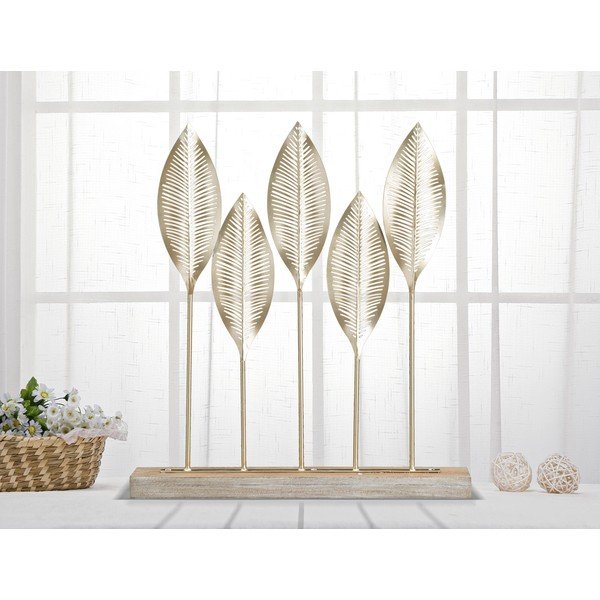 Shot Leaf aranyszínű dekorációs szobor - Mauro Ferretti-image-1