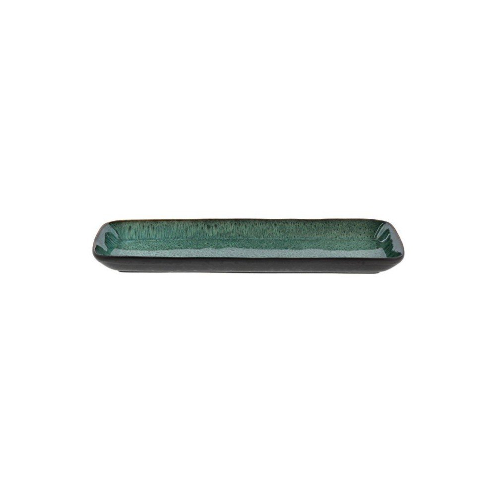 Kerámia szervírozó tálca 14x38 cm Gastro Green/Black – Bitz
