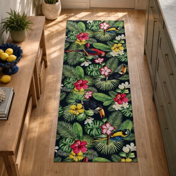 Zöld futószőnyeg 52x200 cm Sprinty Tropical – Universal-image-3