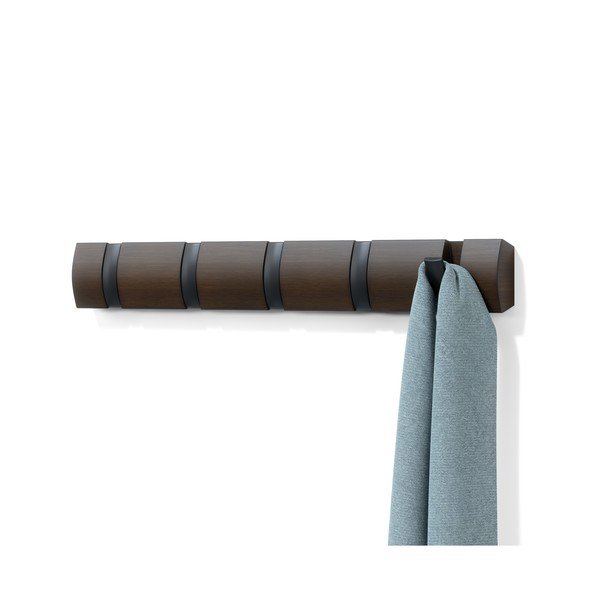 Sötétbarna nyárfa fali fogas Flip – Umbra-image-4