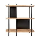 Sole fekete acél polcos állvány, 80 x 83,5 cm - Leitmotiv