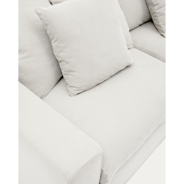 Fehér kanapé huzat 240 cm Nora – Kave Home-image-4