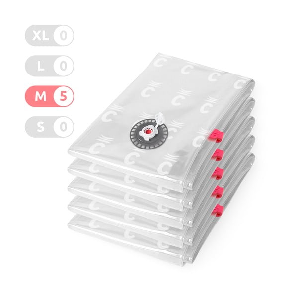 Vákuumzsák készlet 5 db-os Vacuum M – Compactor-image-1