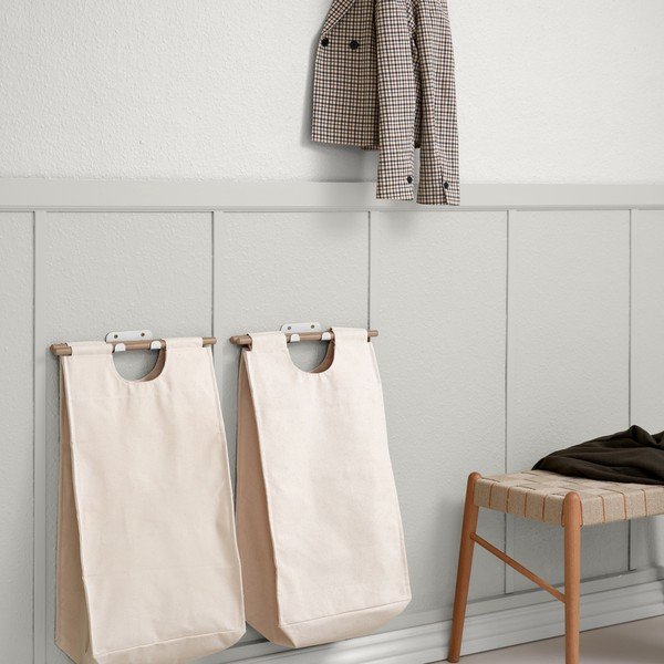 Bézs fali textil szennyeskosár BagUp – ReCollector-image-2