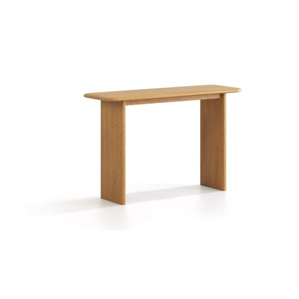Natúr színű tölgyfa konzolasztal 40x120 cm Charlotte – Micadoni 