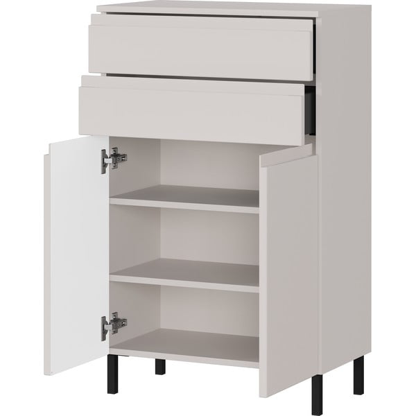 Krémszínű magas fürdőszoba szekrény 60x97 cm Salinas – Germania-image-3