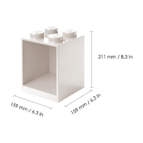 Brick 2 db-os gyerek fekete fali polc szett - LEGO®-image-3