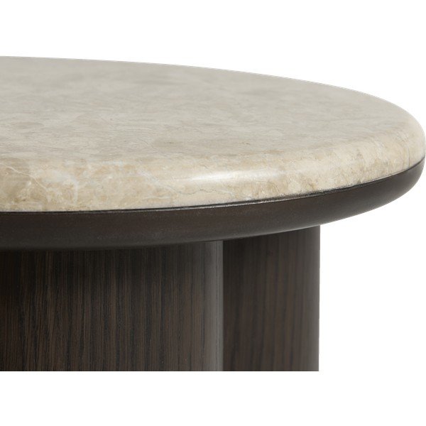 Kerek tárolóasztal márvány asztallappal ø 45 cm Piazze – Unique Furniture-image-1