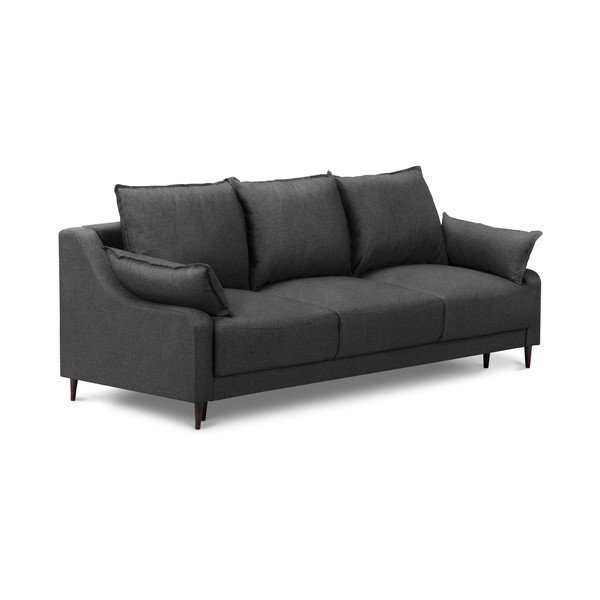 Ancolie sötétszürke kinyitható kanapé tárolóhellyel, 215 cm - Mazzini Sofas-image-2