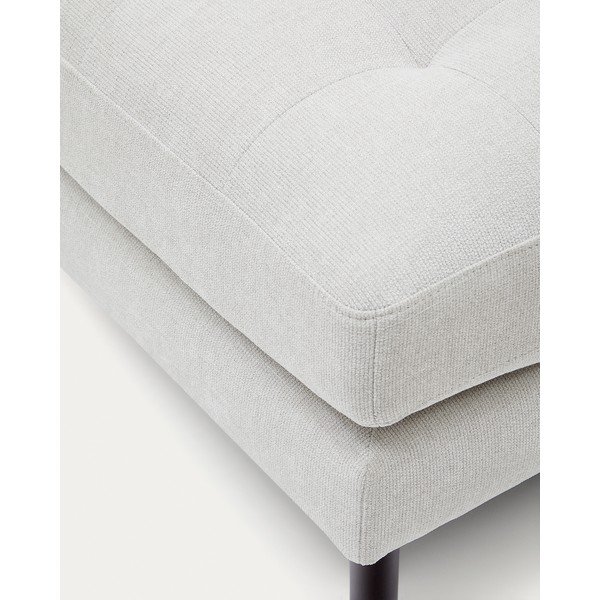Szürkésbézs zsenília lábtartó Debra – Kave Home-image-1