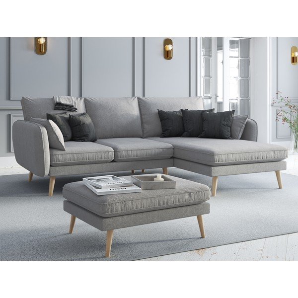 Lento szürke lábtartó - Kooko Home-image-1